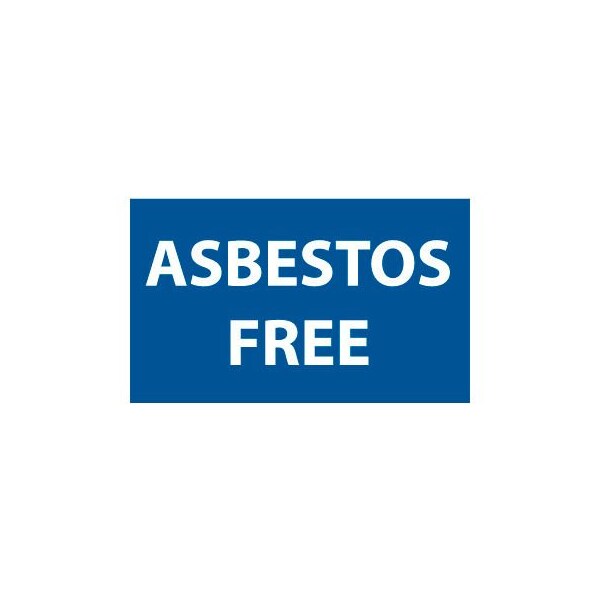 Roll of 500 Hazard Warning Vinyl Labels - Asbestos Free